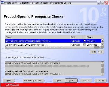 oracle10g installation