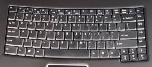Acer Ferrari 4000 keypad view