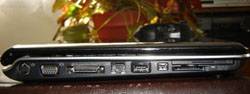 HP Pavillion tx2000z left side view