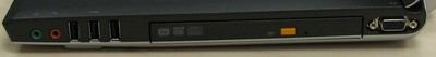 Right side view of Lenovo N200 ports